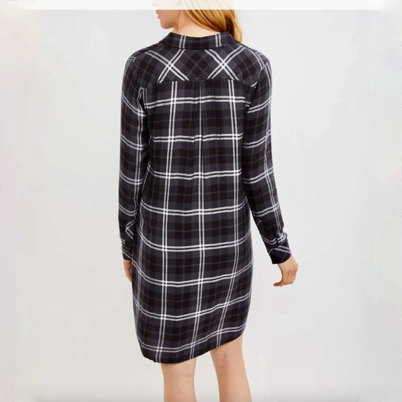 NWT Rails Plaid Button-Front Maternity Dress Shirtdress - Picture 2 of 16